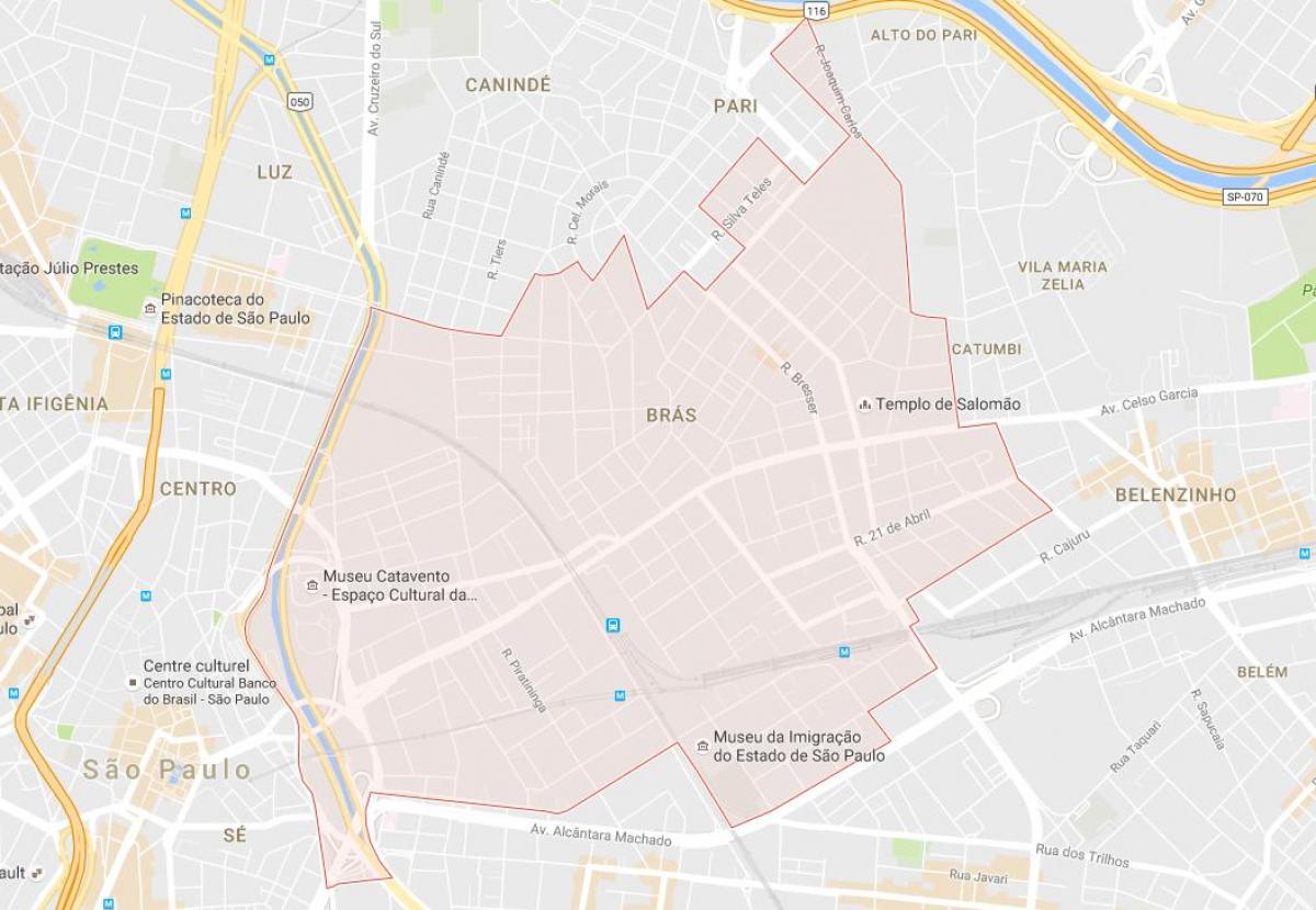 Peta dari Bras Sao Paulo