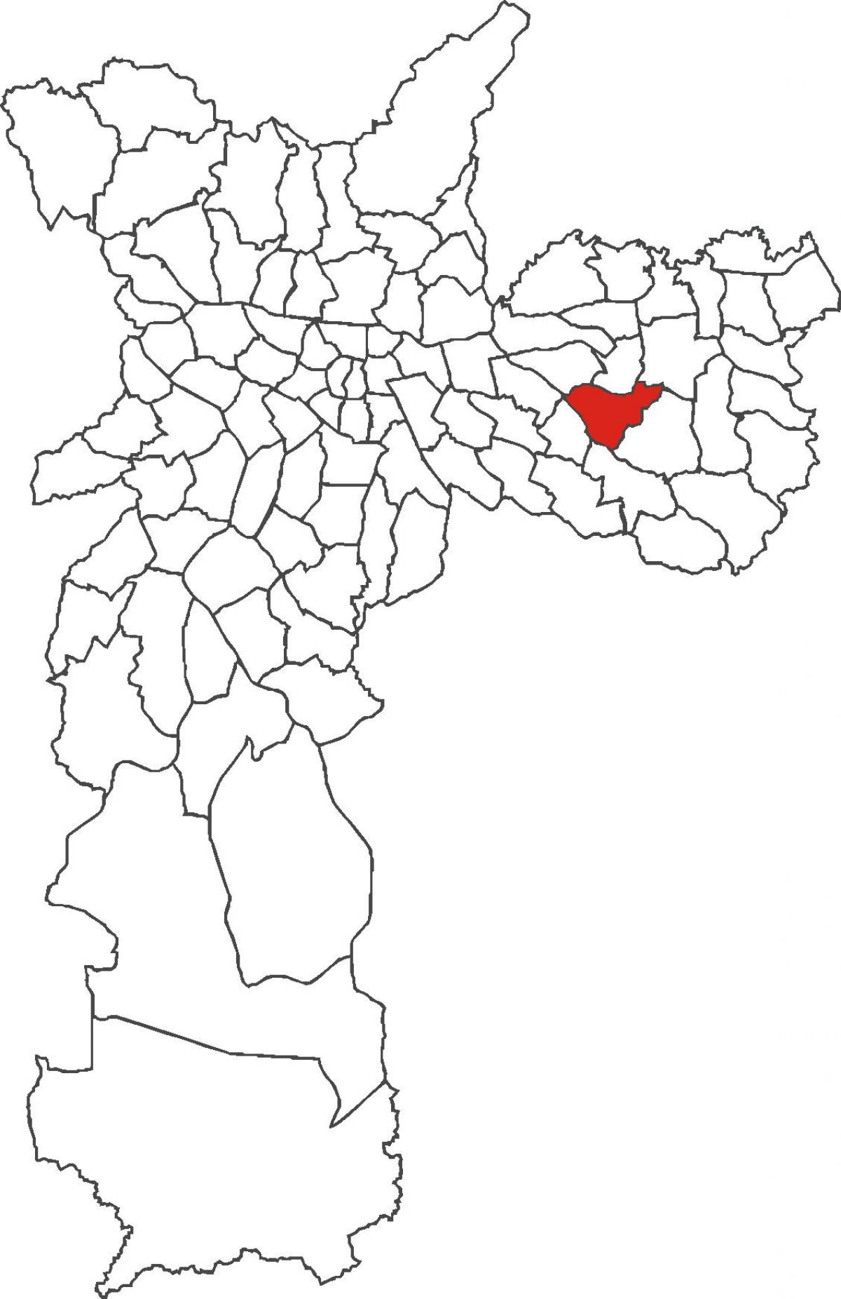 Peta dari Cidade Líder kabupaten