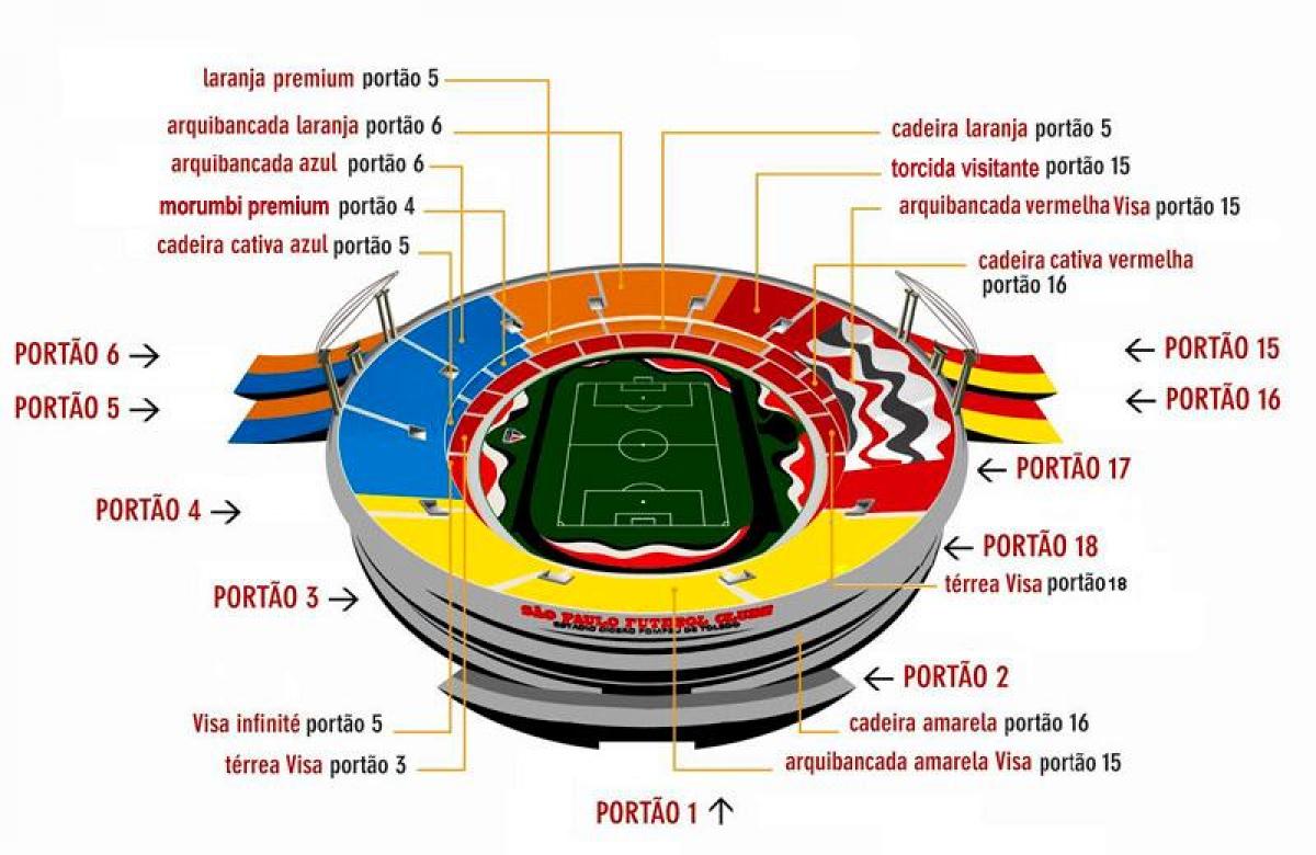 Peta dari Cícero-Pompeu de Toledo stadion