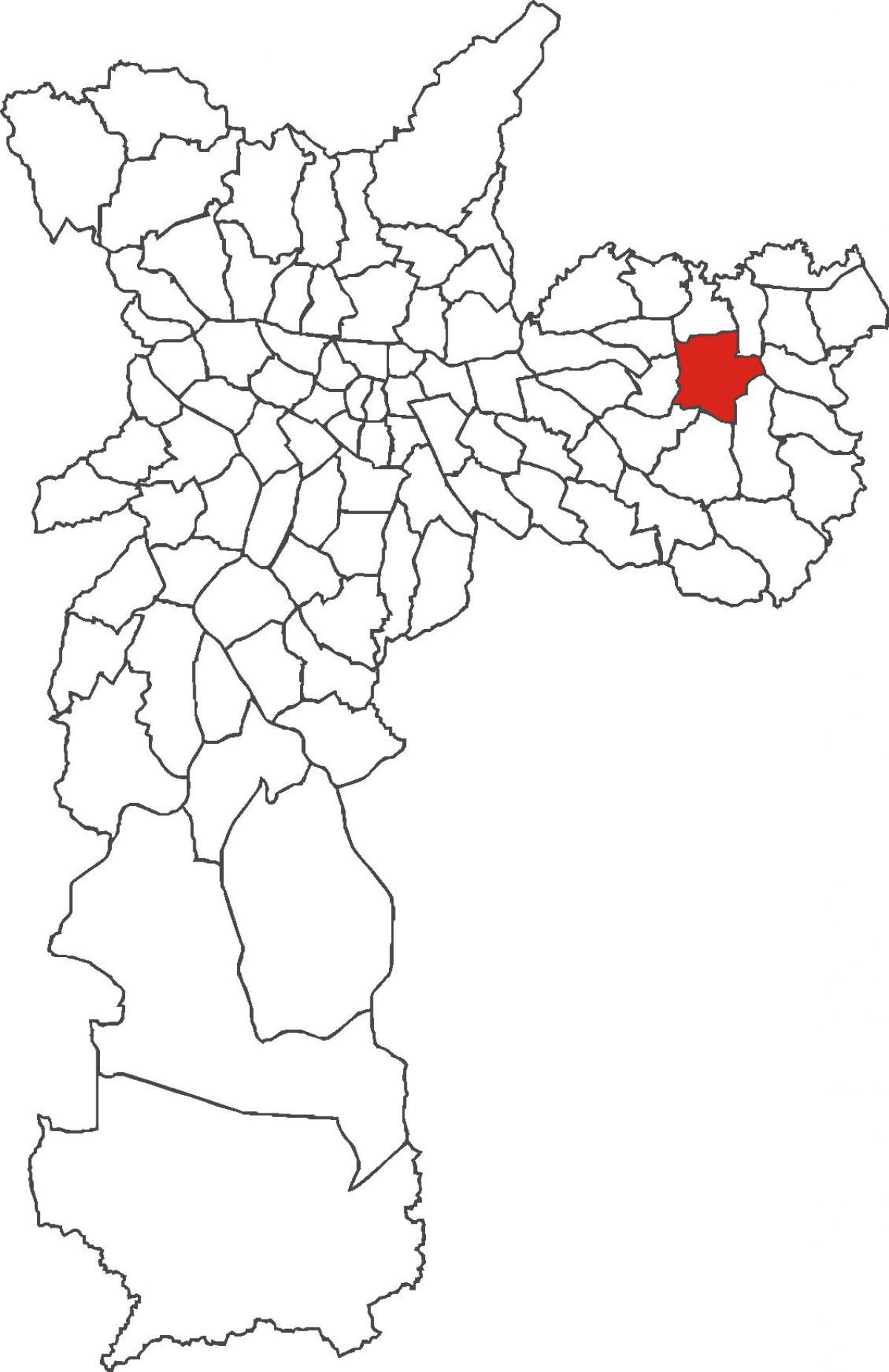 Peta dari Itaquera kabupaten