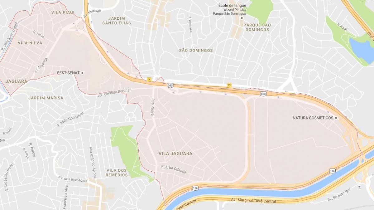 Peta dari Jaguara Sao Paulo