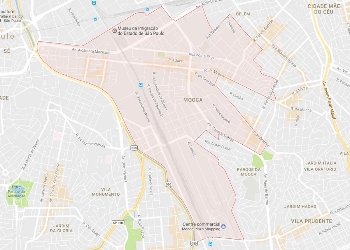Peta dari Mooca Sao Paulo