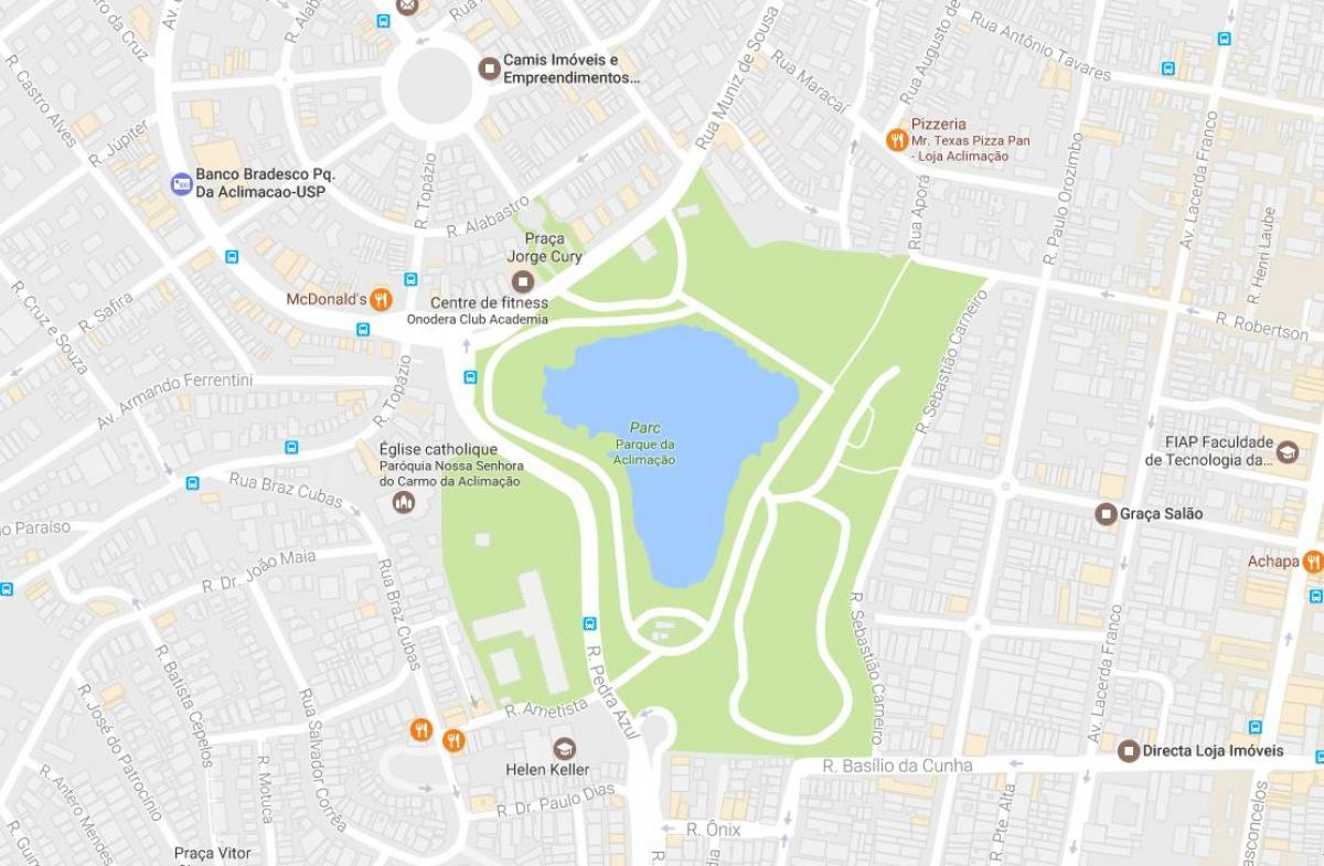 Peta taman aklimatisasi Sao Paulo