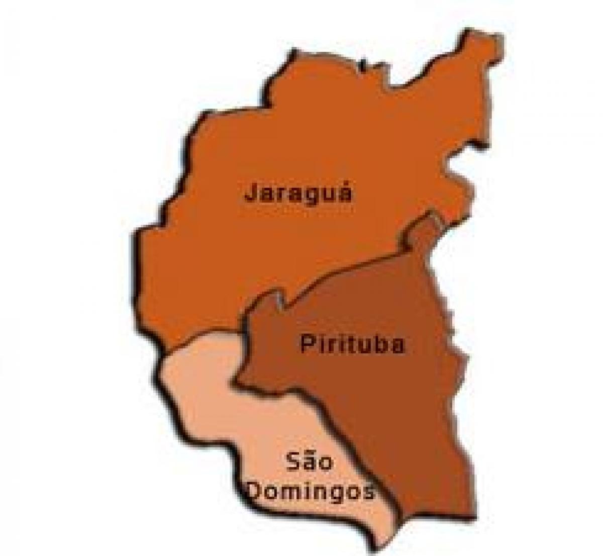 Peta dari Pirituba-Jaraguá sub-prefektur