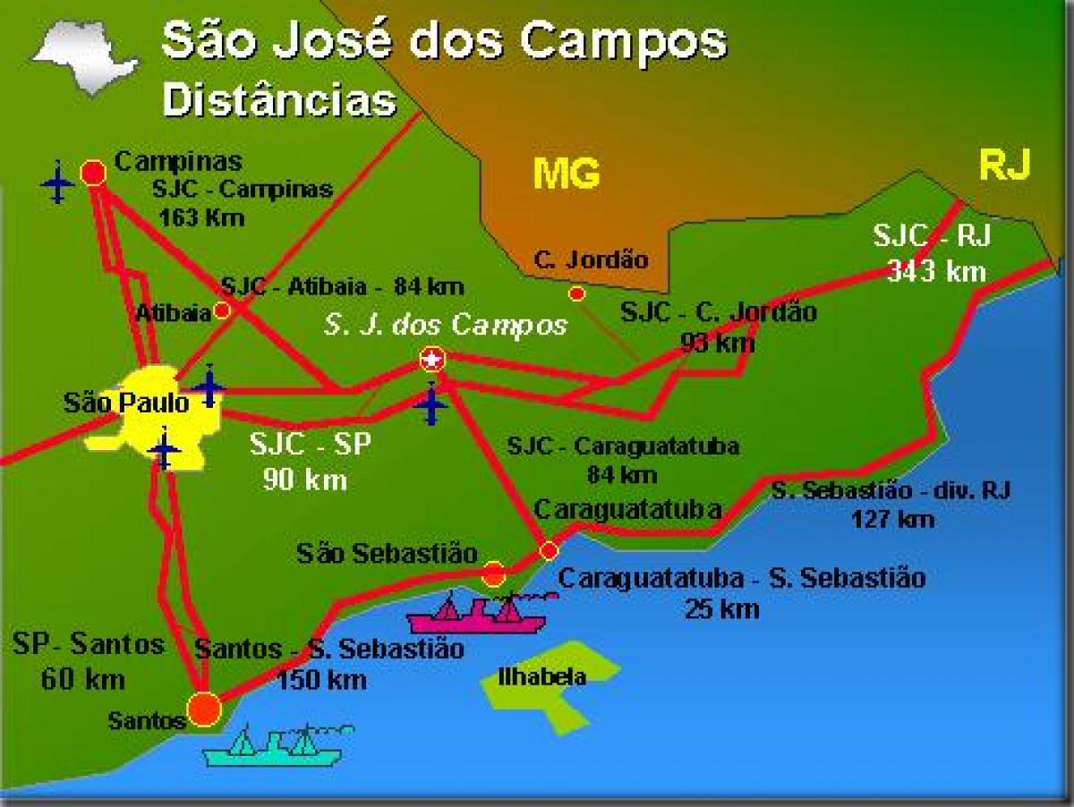 Peta dari Sao Jose dos Campos