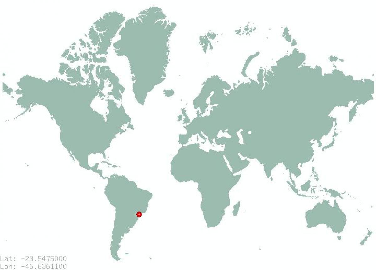 Peta dari Sao Paulo di dunia