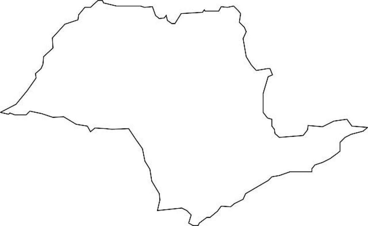 Peta dari Sao Paulo vektor