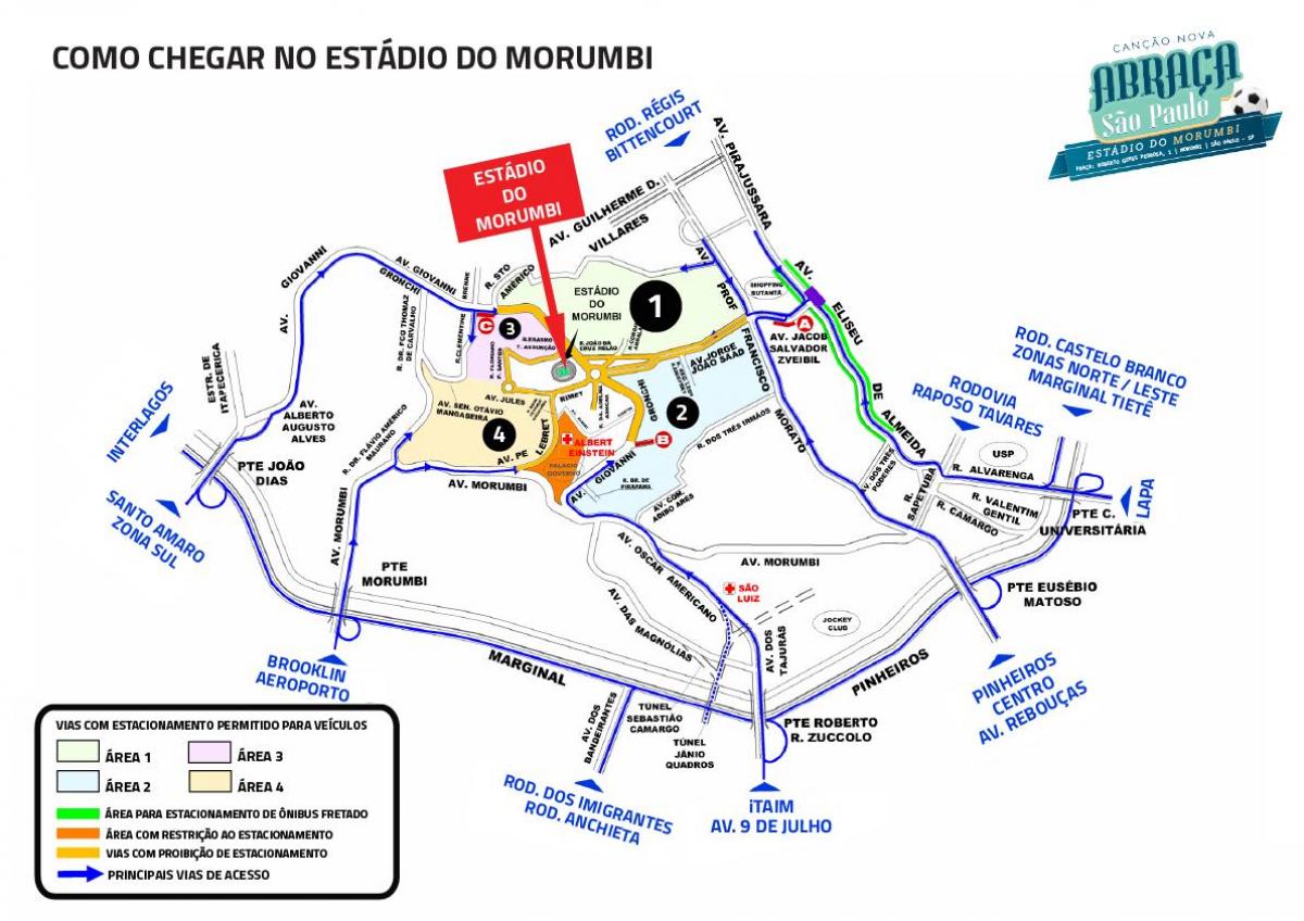 Peta dari stadion Morumbi