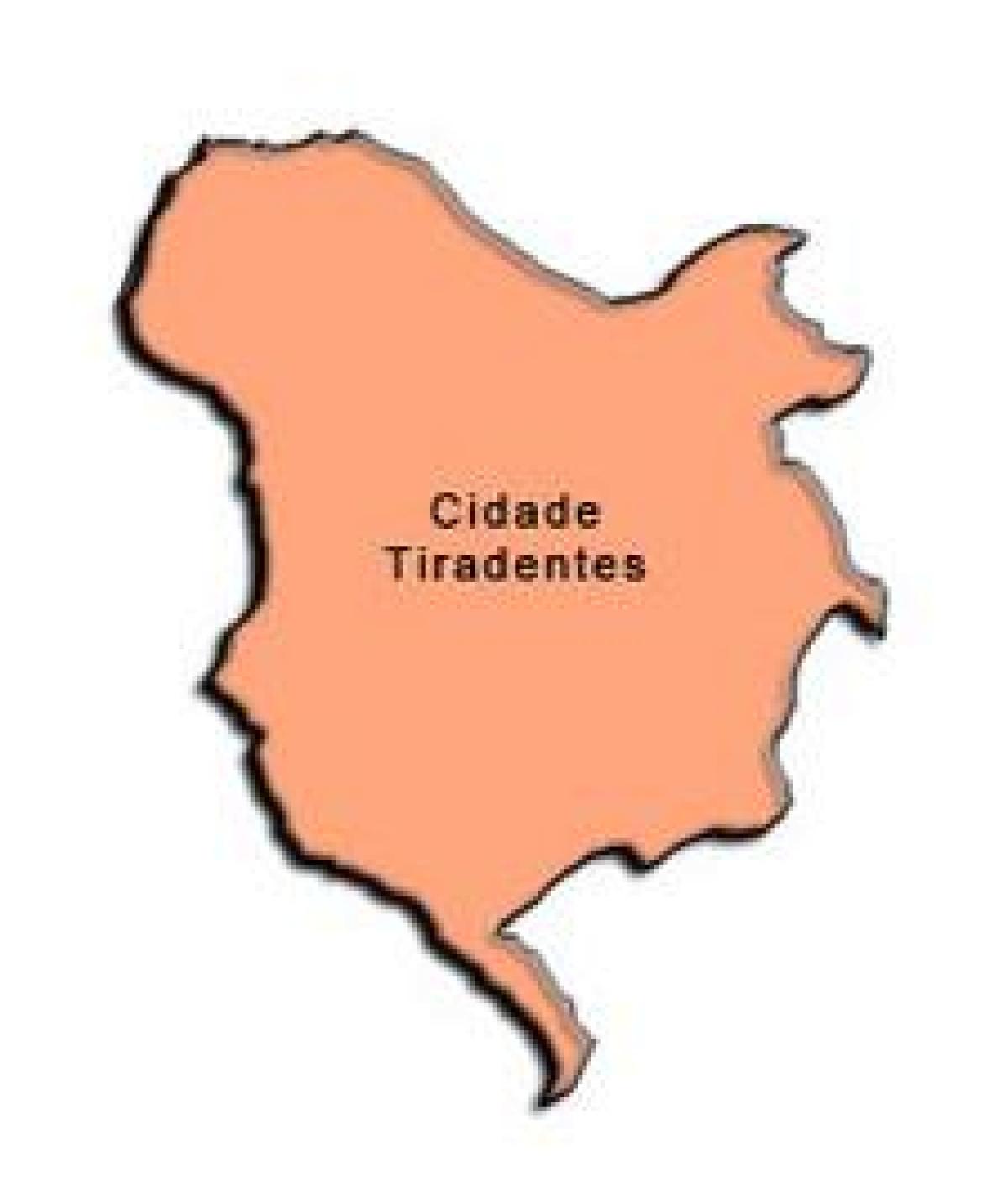 Peta dari Tiradentes sub-prefektur