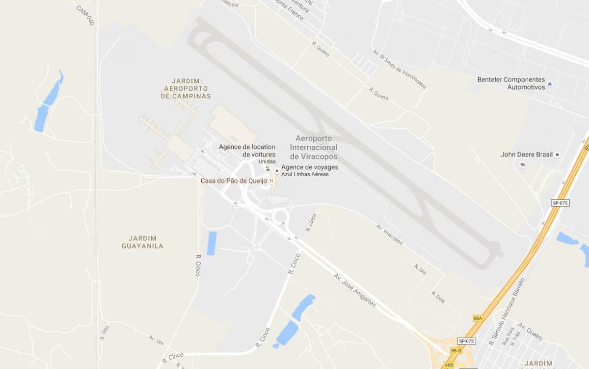 Peta dari VCP - bandara Campinas