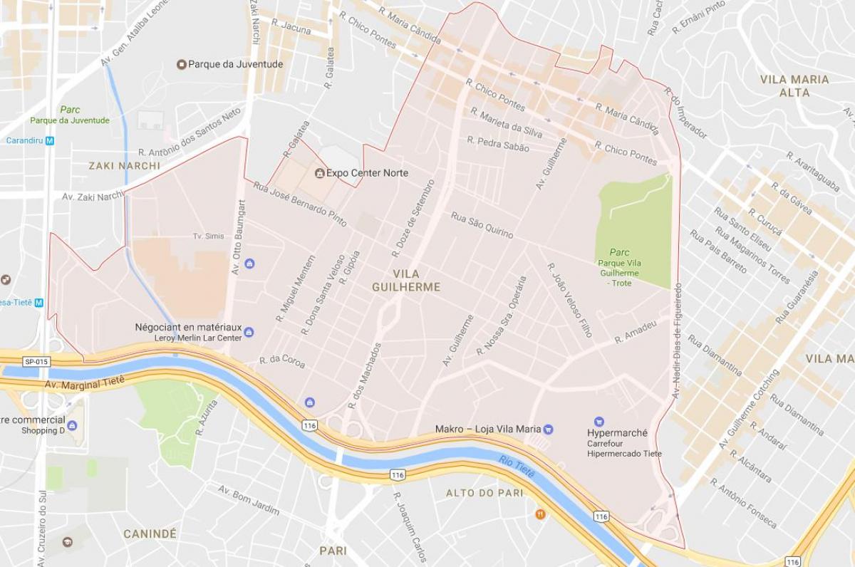 Peta dari Vila Guilherme Sao Paulo