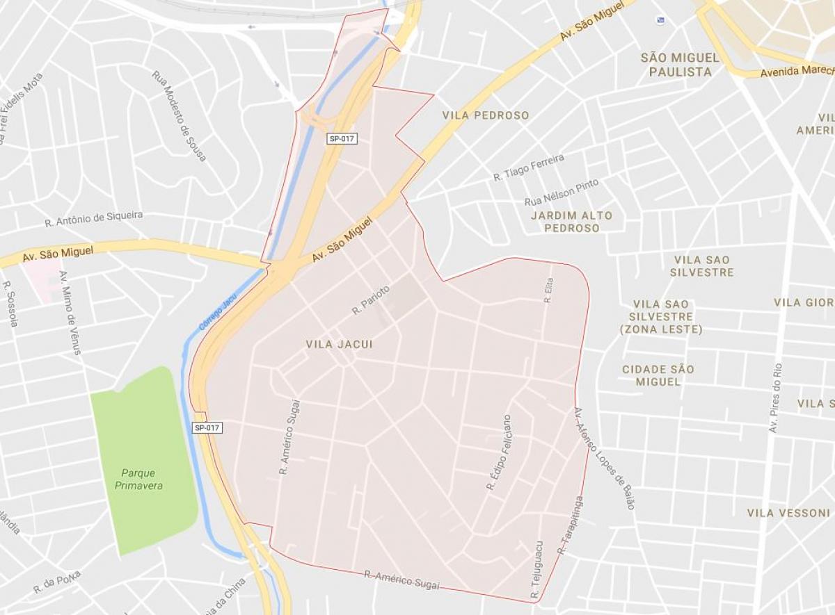 Peta dari Vila Jacuí Sao Paulo