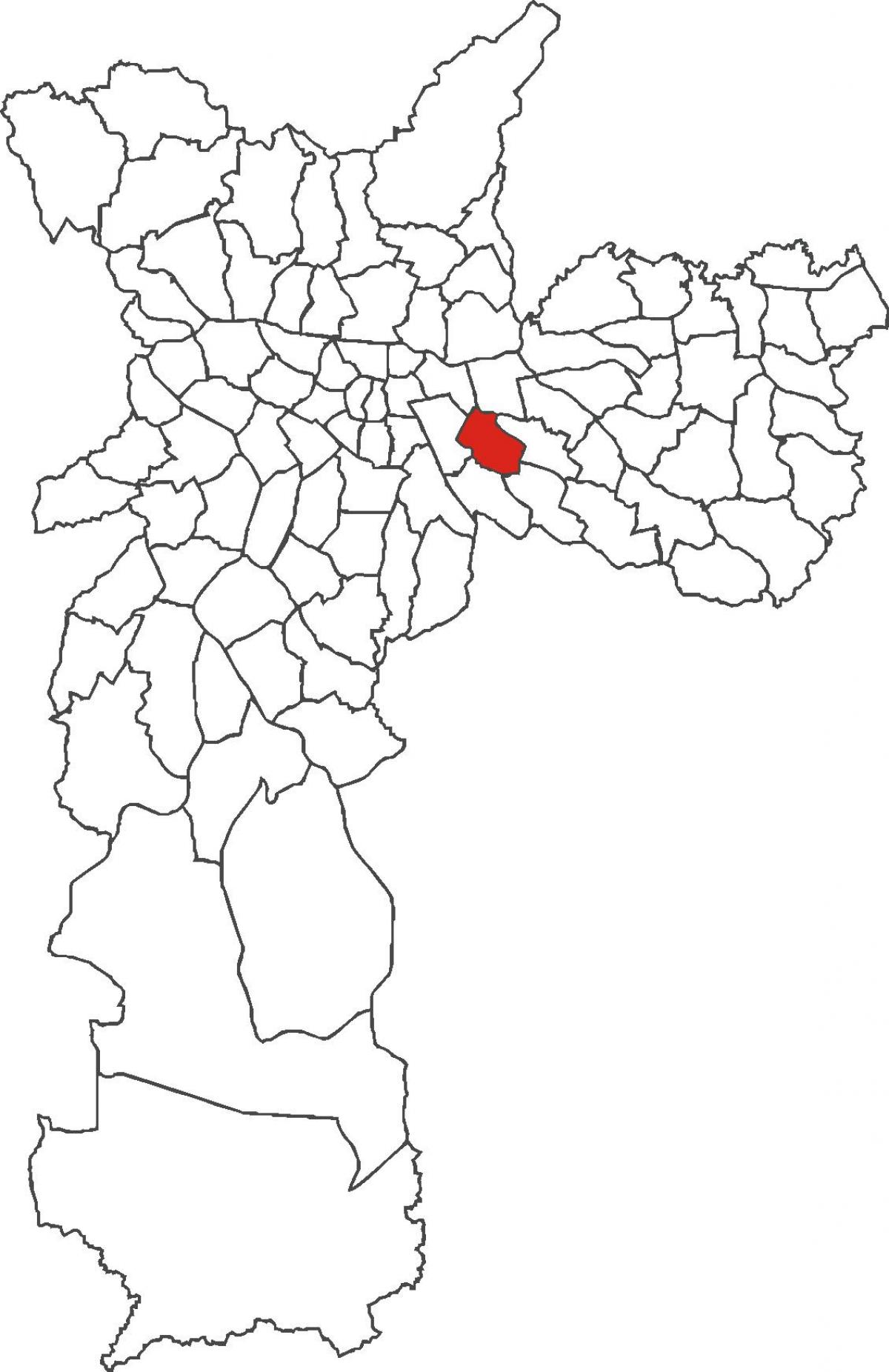 Peta dari Água Rasa district