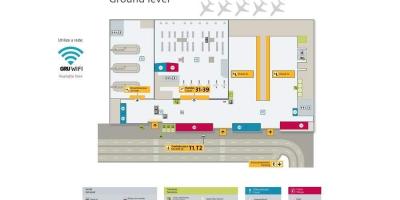 Peta dari bandara internasional Sao Paulo-Guarulhos - Terminal 4