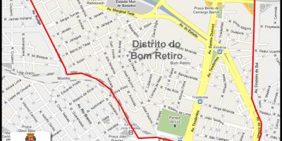 Peta dari Bom Retiro Sao Paulo
