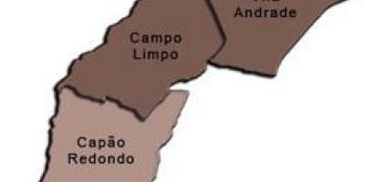 Peta dari Campo Limpo sub-prefektur