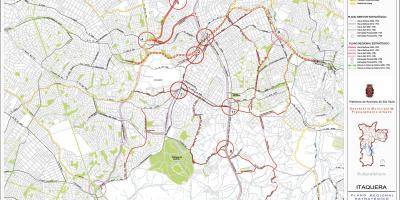 Peta dari Itaquera Sao Paulo - Jalan