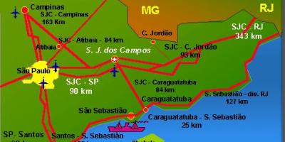 Peta dari Sao Jose dos Campos