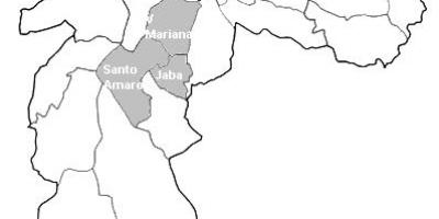 Peta zona Centro-Sul, Sao Paulo