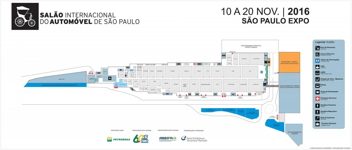 Peta auto show Sao Paulo