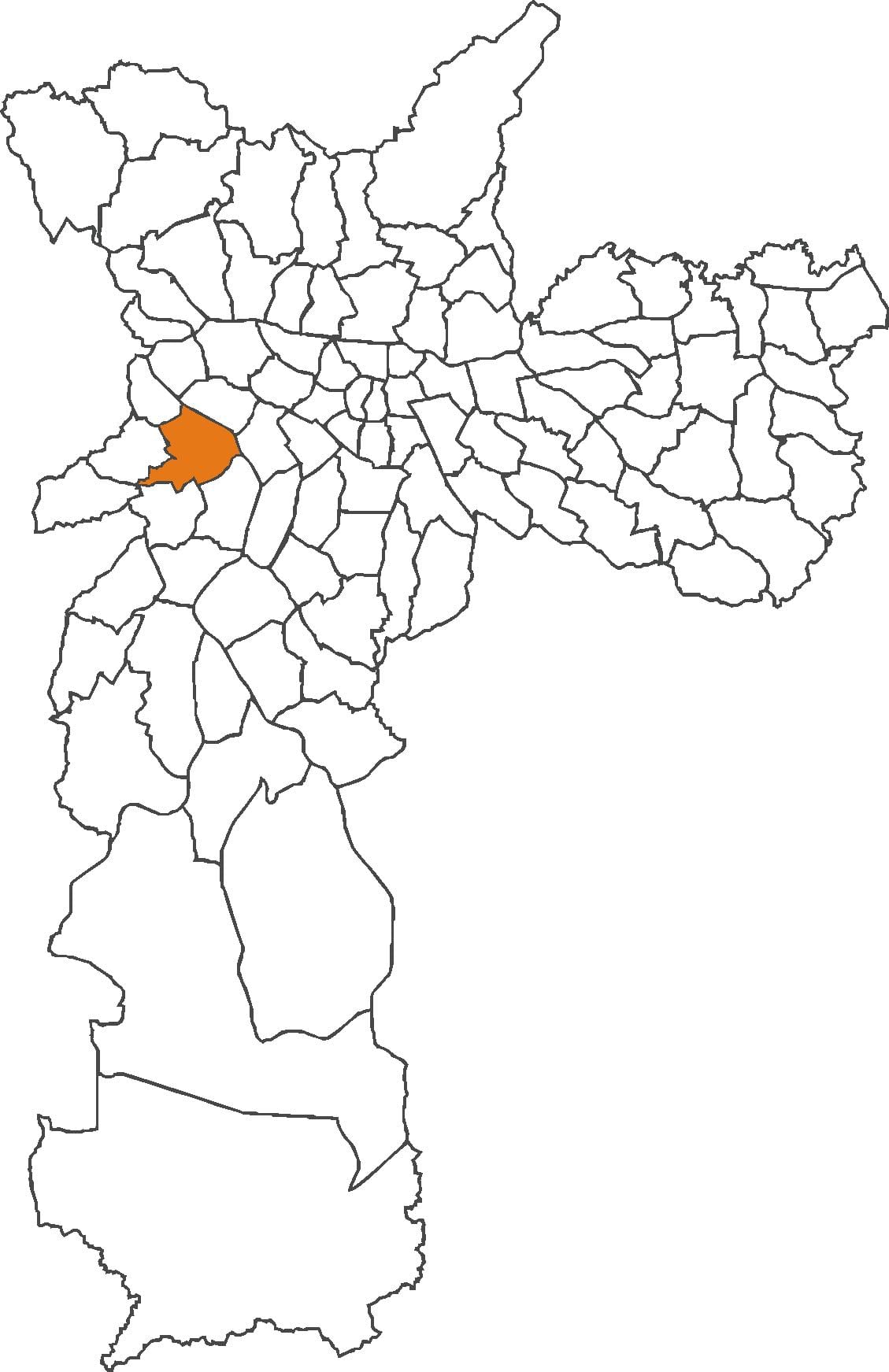 Peta dari Butantã kabupaten