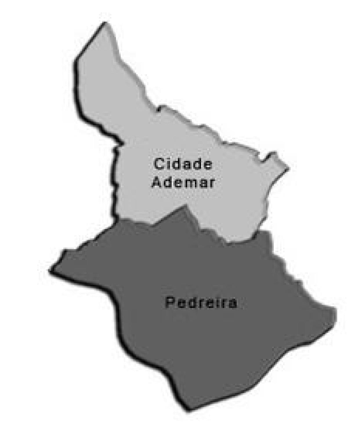 Peta dari Cidade Ademar sub-prefektur
