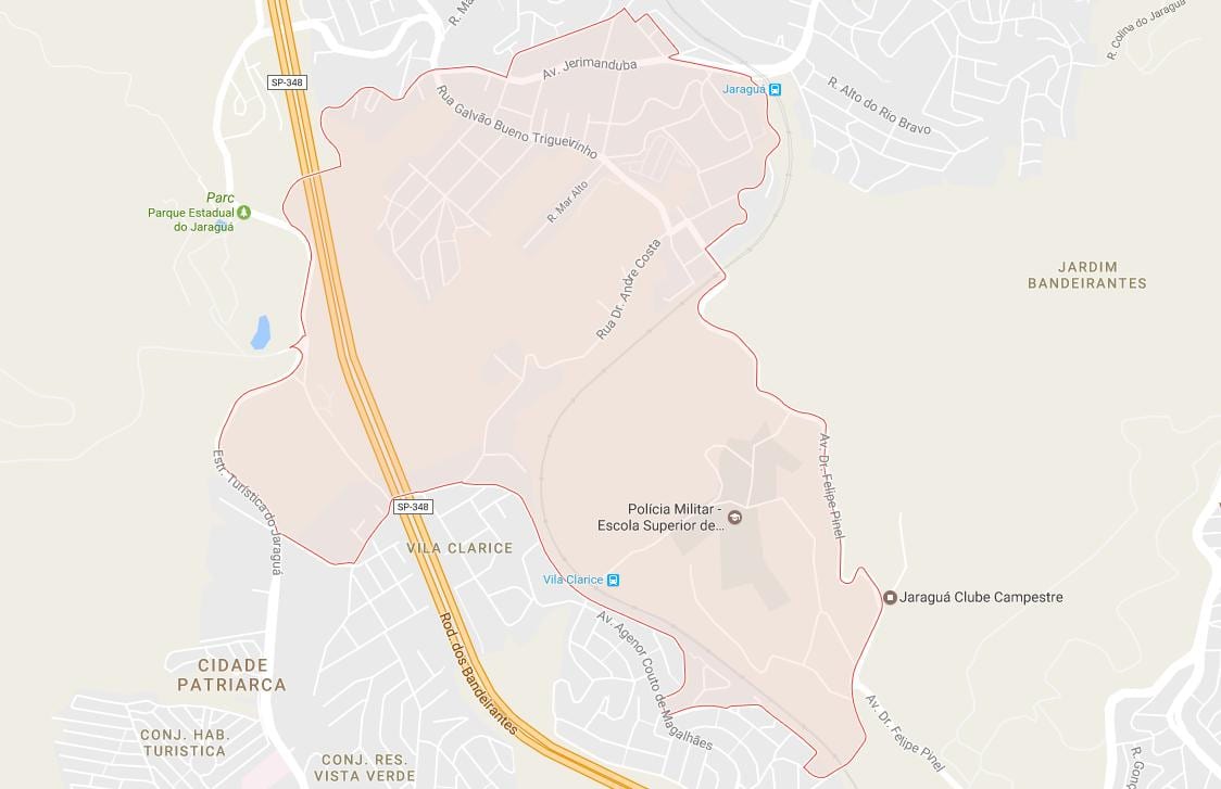 Peta dari Jaragua Sao Paulo