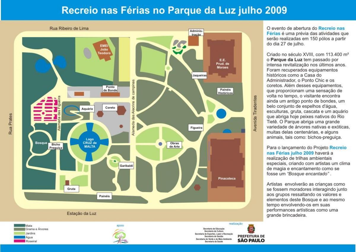 Peta Luz park Sao Paulo