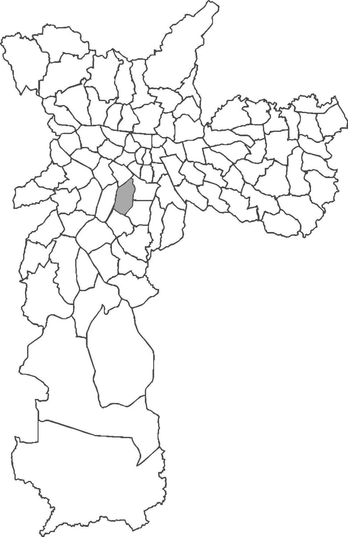 Peta dari Moema kabupaten