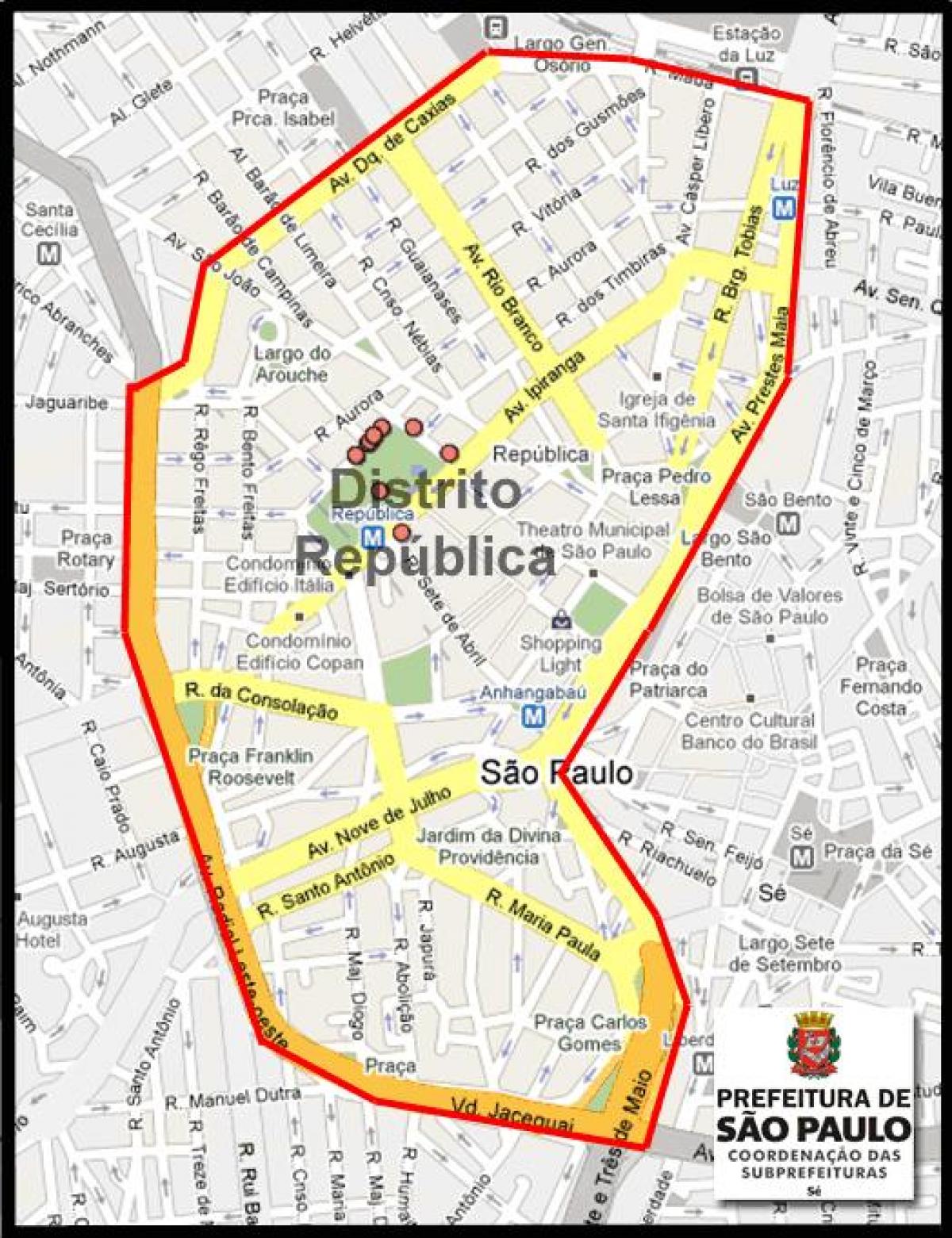 Peta dari República Sao Paulo