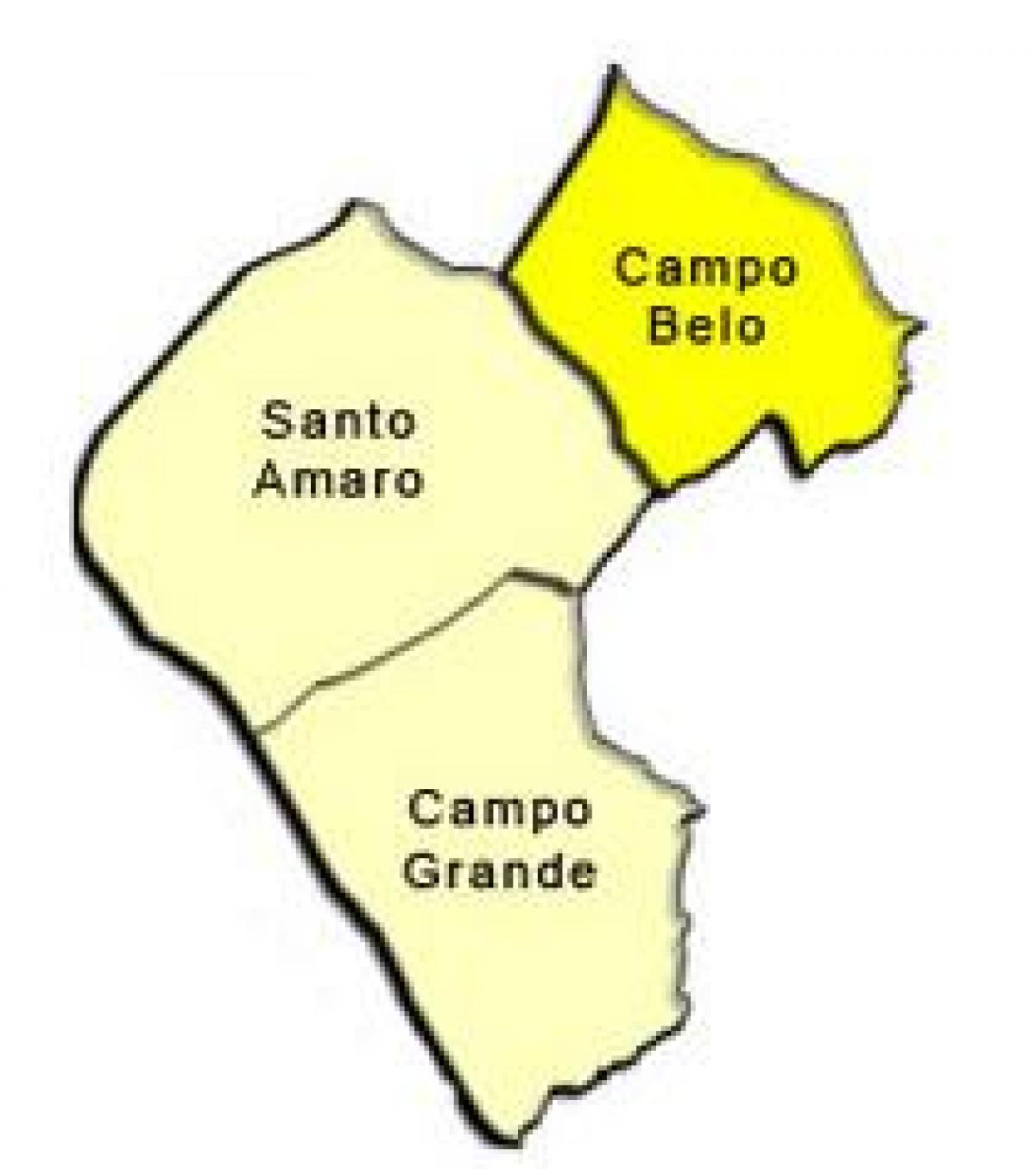 Peta dari Santo Amaro sub-prefektur