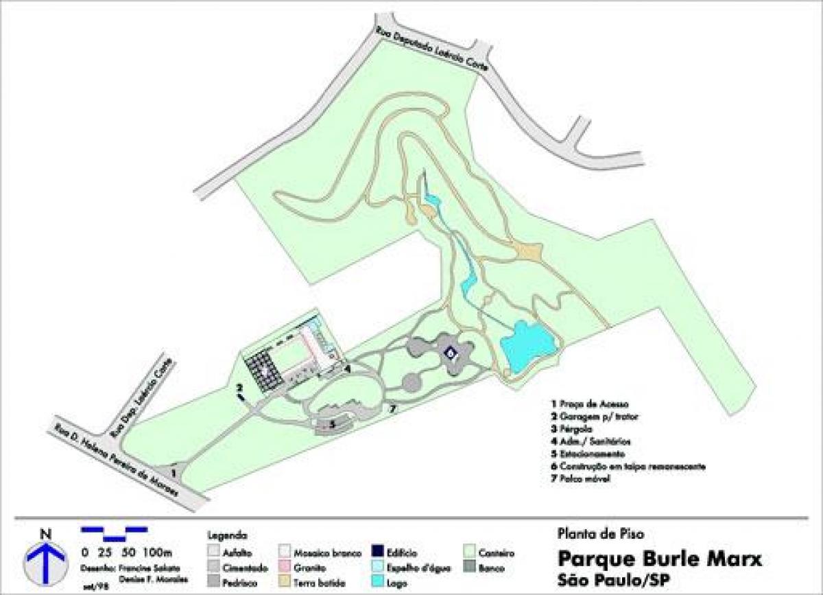 Peta taman Burle Marx