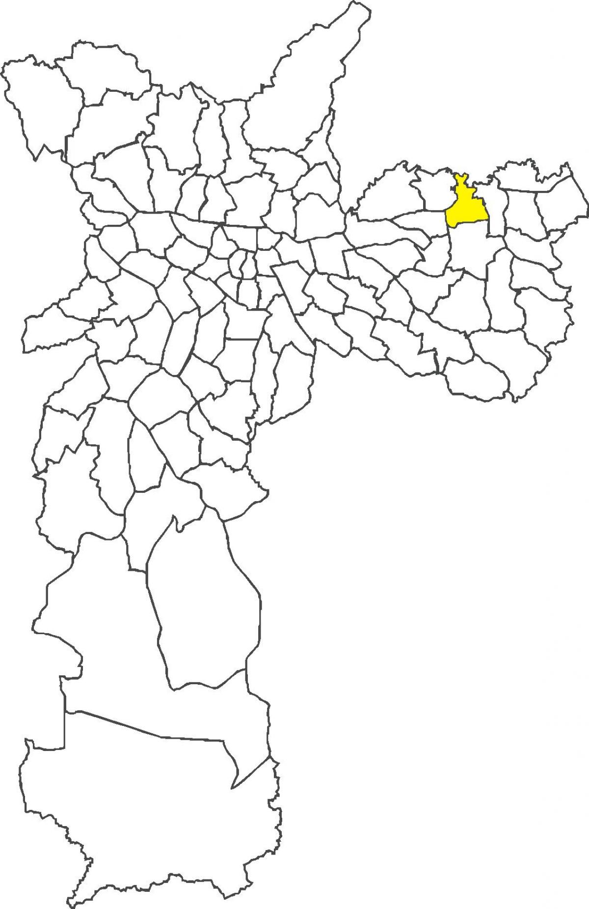 Peta dari Vila Jacuí kabupaten