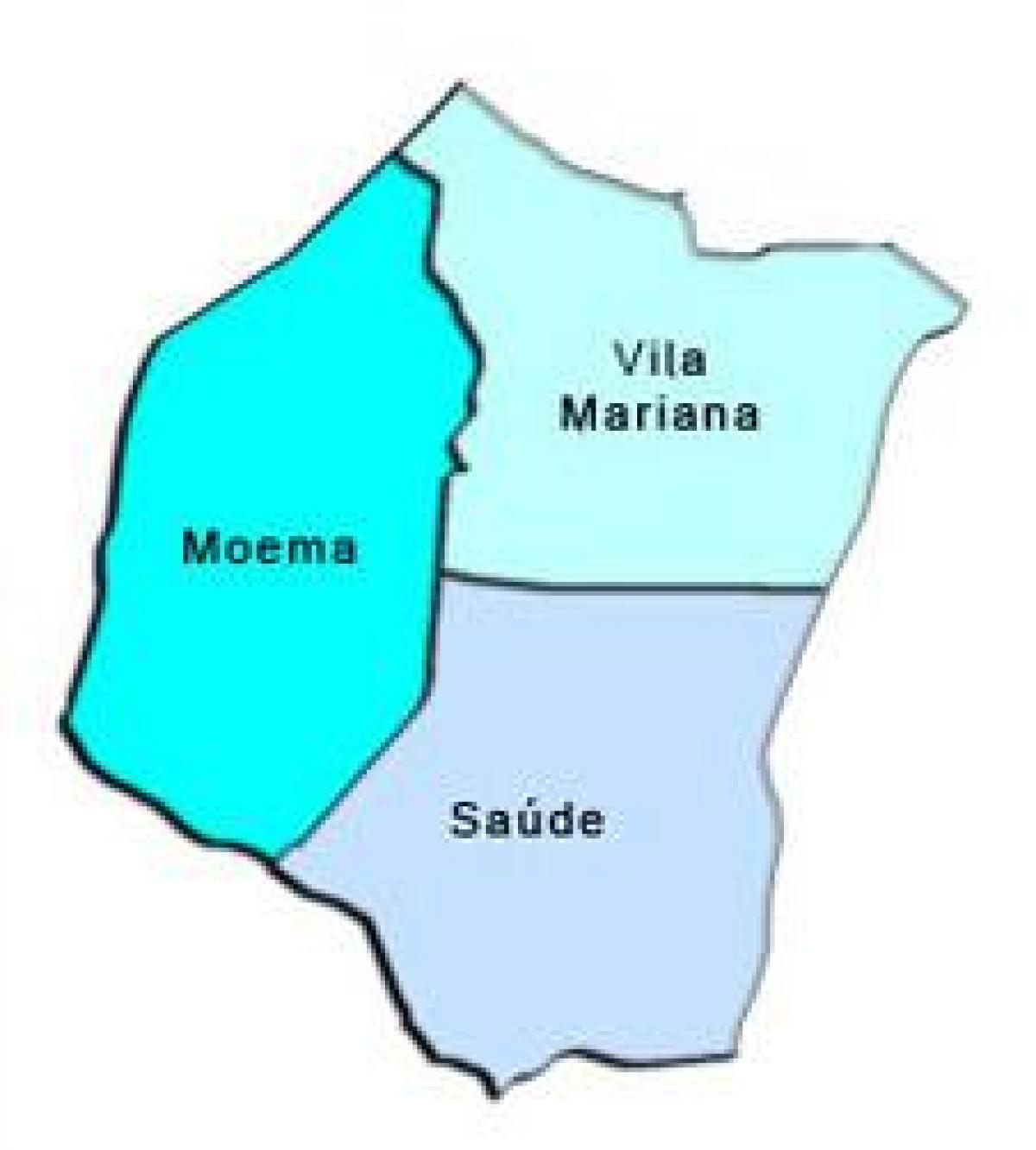 Peta dari Vila Mariana sub-prefektur