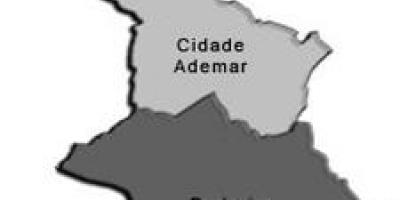 Peta dari Cidade Ademar sub-prefektur