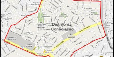 Peta dari Consolação Sao Paulo