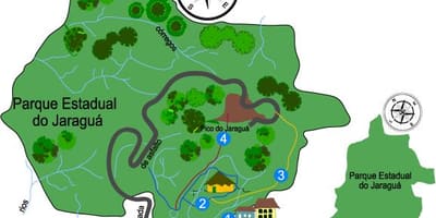 Peta dari Puncak Jaraguá