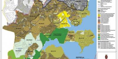 Peta dari m'boi Mirim Sao Paulo - Pendudukan tanah