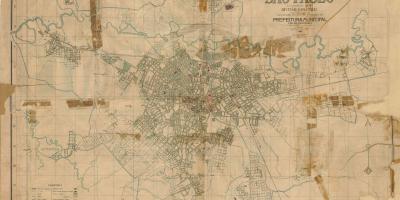 Peta dari mantan Sao Paulo - 1916