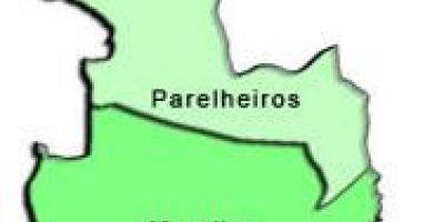 Peta dari Parelheiros sub-prefektur