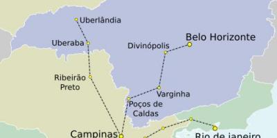 Peta dari Sao Paulo TAV