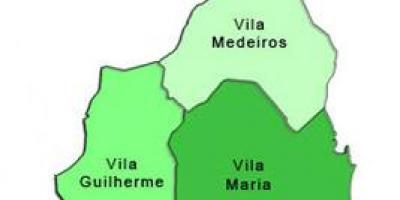 Peta dari Vila Maria sub-prefektur