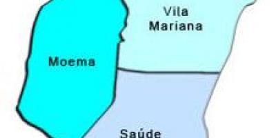 Peta dari Vila Mariana sub-prefektur
